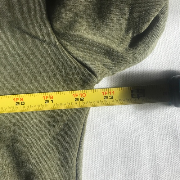 Champion Women's Medium Green Hoodie Cropped Sweatshirt - Picture 11 of 13